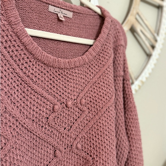 Love Tree Women's Knit Sweater - Mauve - Picture 2 of 3
